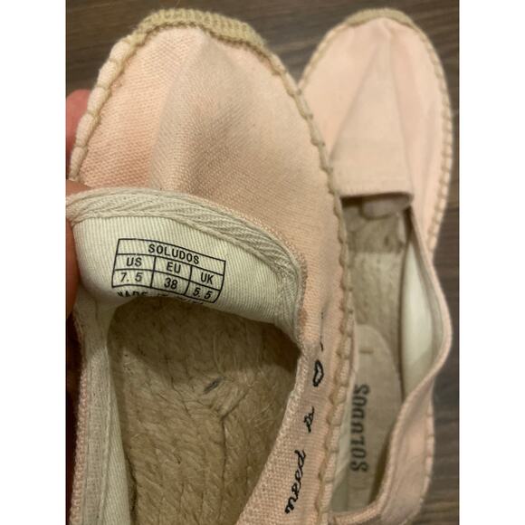 NWOT SOLUDOS all you need is love Espadrille flat sz: 7.5 - Picture 6 of 6